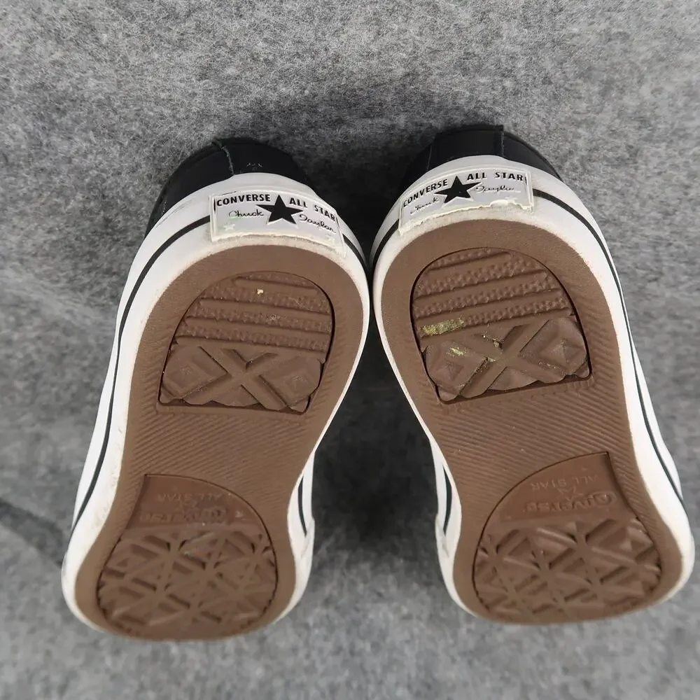 Converse Shoes Kids 3 Sneakers One Star Ox Junior Black Leather Trainer Lace Up